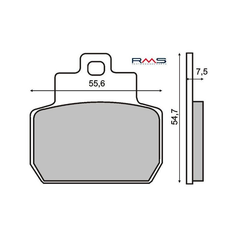 Plaquettes de Frein RMS - Organique - 225100780 - Piaggio X8/MP3