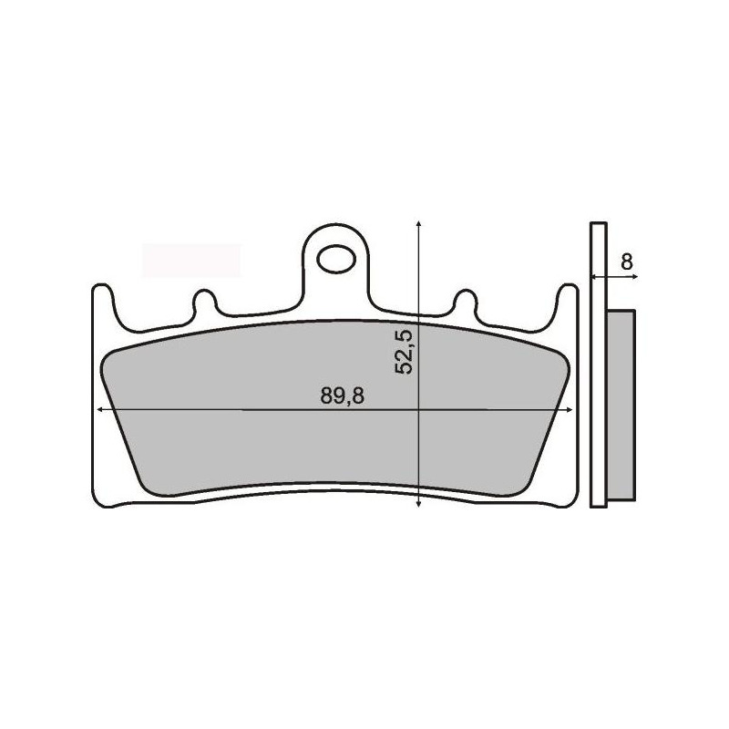 Plaquettes de Frein RMS - Organique - 225101170 - Suzuki GSX/Kawasaki Ninja