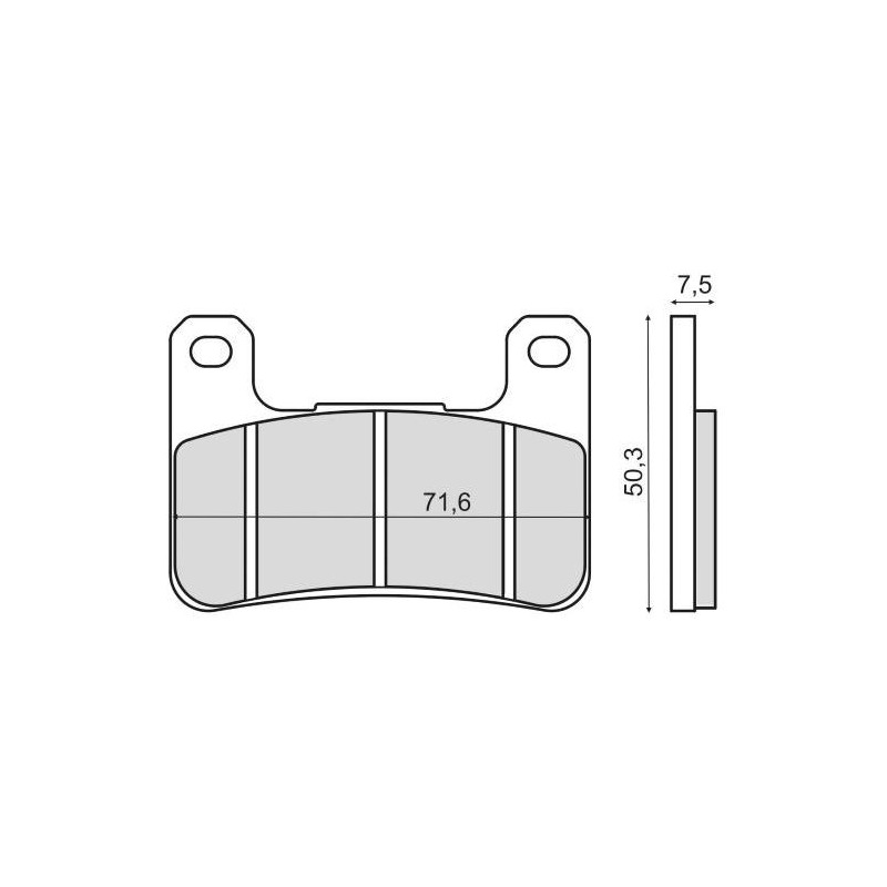 Plaquettes de Frein RMS - Organique - 225102960 - Suzuki VZR/Kawasaki Z 900 RS