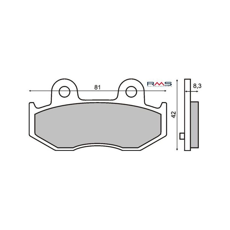 Plaquettes de Frein RMS - Organique - 225100670 - Suzuki Burgman 250/400cc