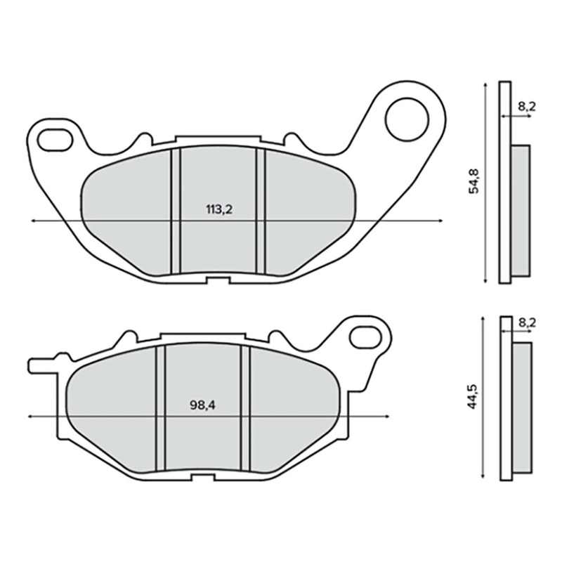 Plaquettes de frein RMS organique X-Max/MT-03