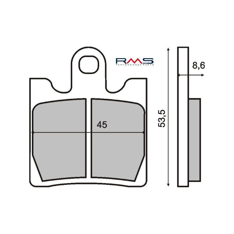 Plaquettes de Frein RMS - Organique - 225100380 - Yamaha FJR/Triumph Trophy