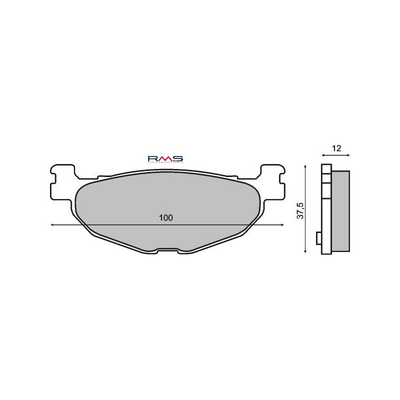 Plaquettes de Frein RMS - Organique - 225100800 - Yamaha T-Max/Majesty
