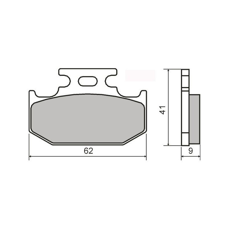 Plaquettes de Frein RMS - Organique - 225101790 - Yamaha DTR/Kawasaki KX