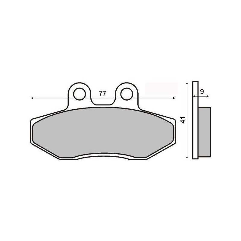 Plaquettes de Frein RMS - Organique - 225102720 - Yamaha Cygnus 2006-10