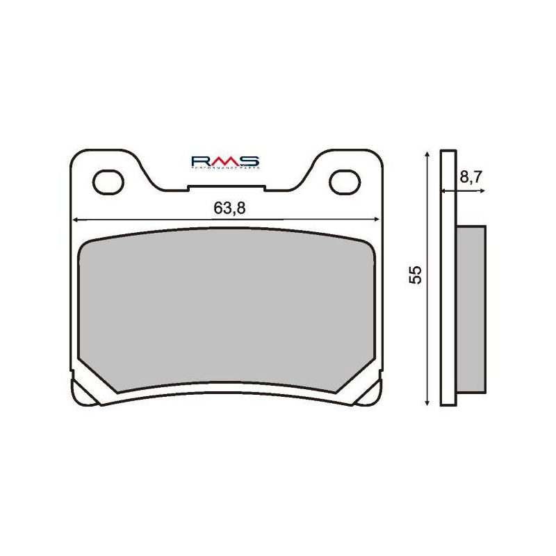 Plaquettes de Frein RMS - Organique - 225100730 - Yamaha FZR/TDM