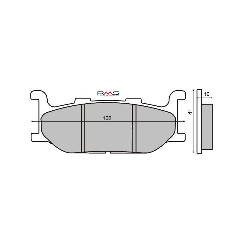 Plaquettes de Frein RMS - Organique - 225100400 - Yamaha T-Max/XVS
