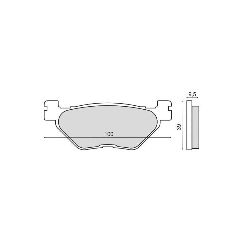 Plaquettes de Frein RMS - Organique - 225103130 - Yamaha TDM/FJR