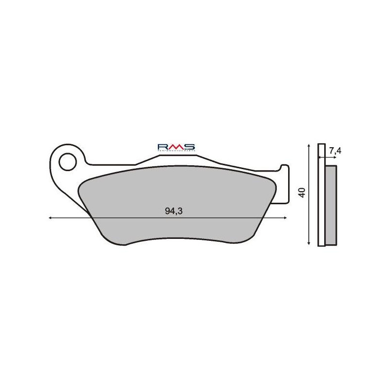 Plaquettes de Frein RMS - Organique - 225100770 - Yamaha X-Max 125/250cc