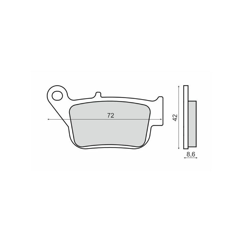 Plaquettes de Frein RMS - Organique - 225103270 - Yamaha X-Max 250cc 2014-16