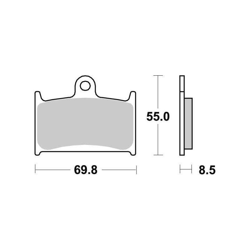 Plaquettes de frein SBS 624SP