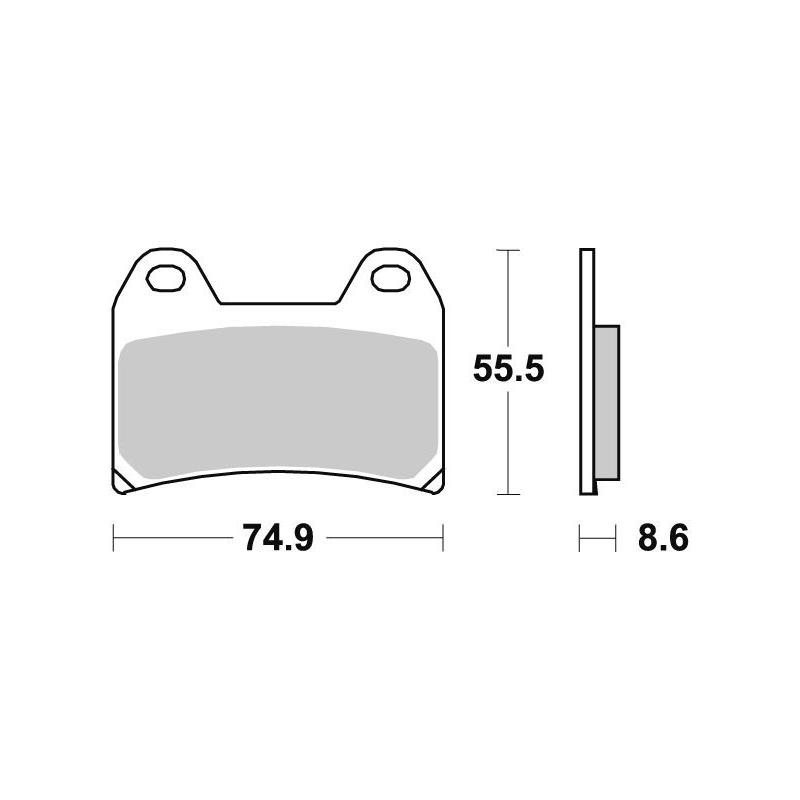 Plaquettes de frein SBS 706SP