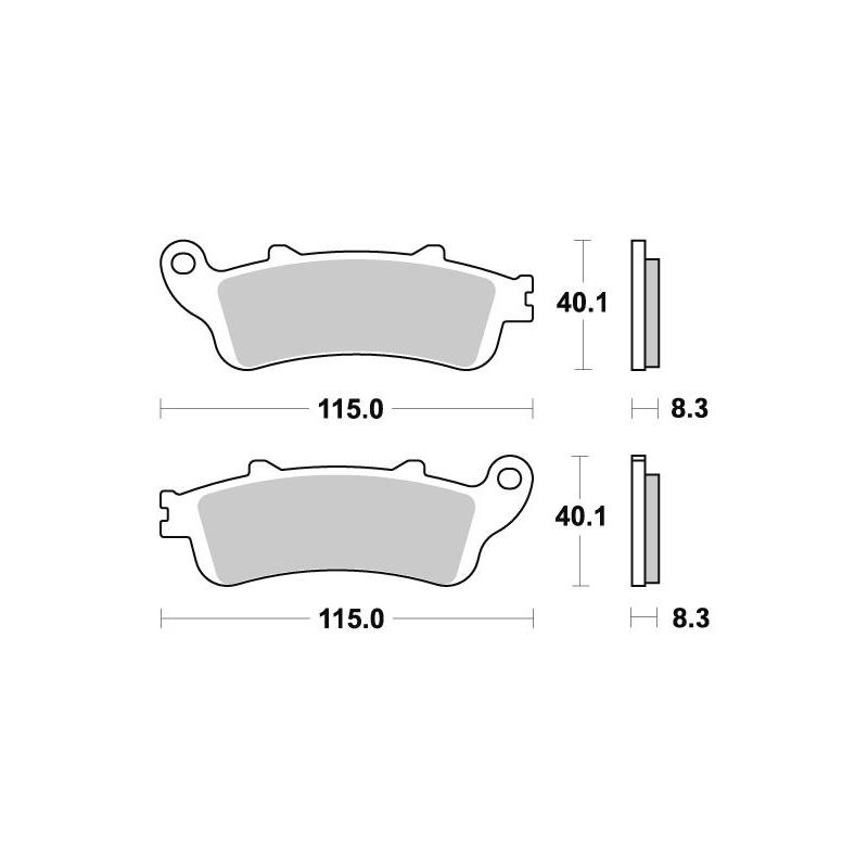 Plaquettes de frein SBS 735SP