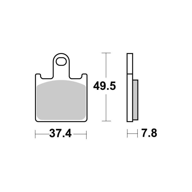 Plaquettes de frein SBS 838SP
