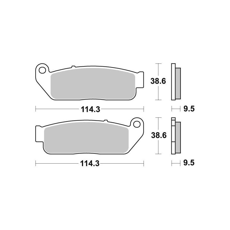 Plaquettes de frein SBS 929H.HF