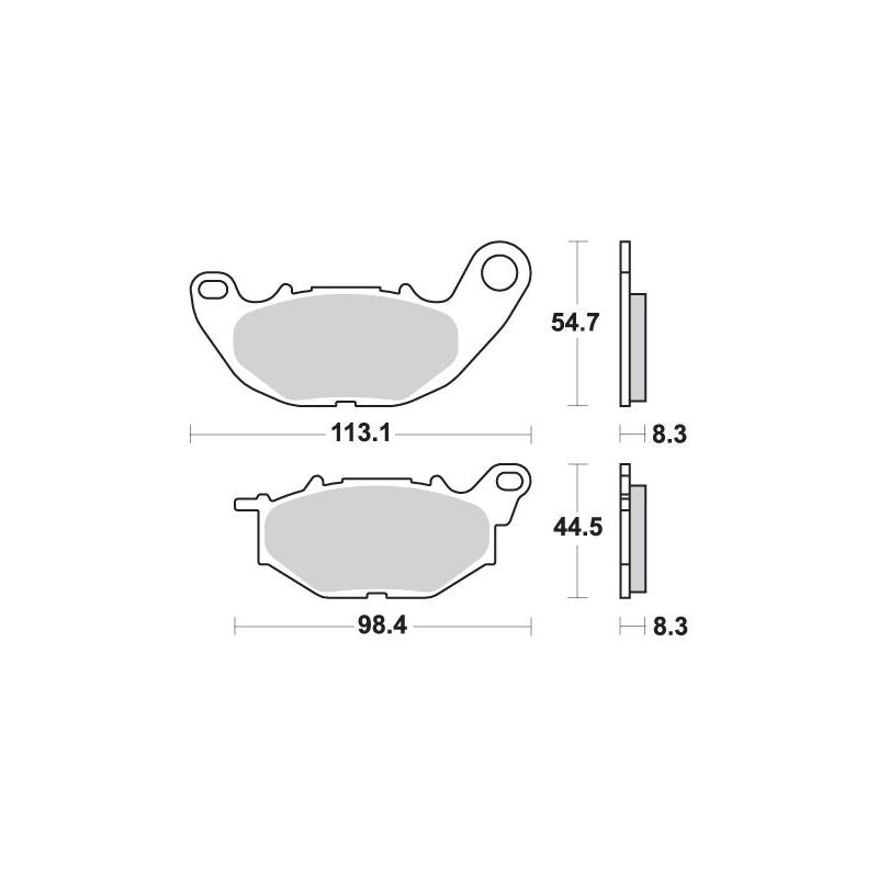 Plaquettes de frein SBS 931RS