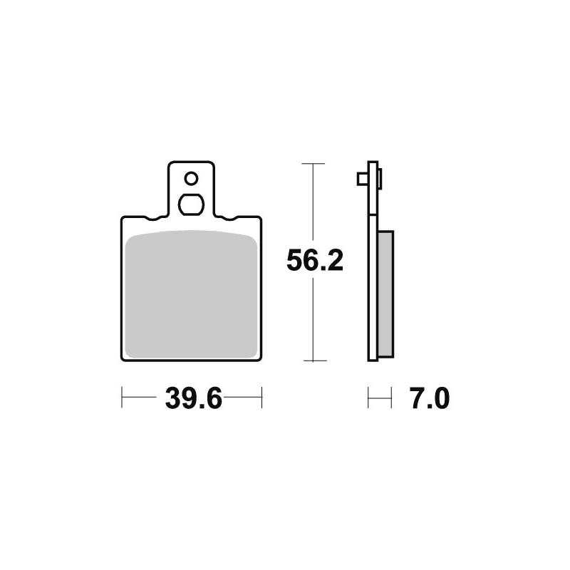 Plaquettes de frein SBS carbone tech 138CT