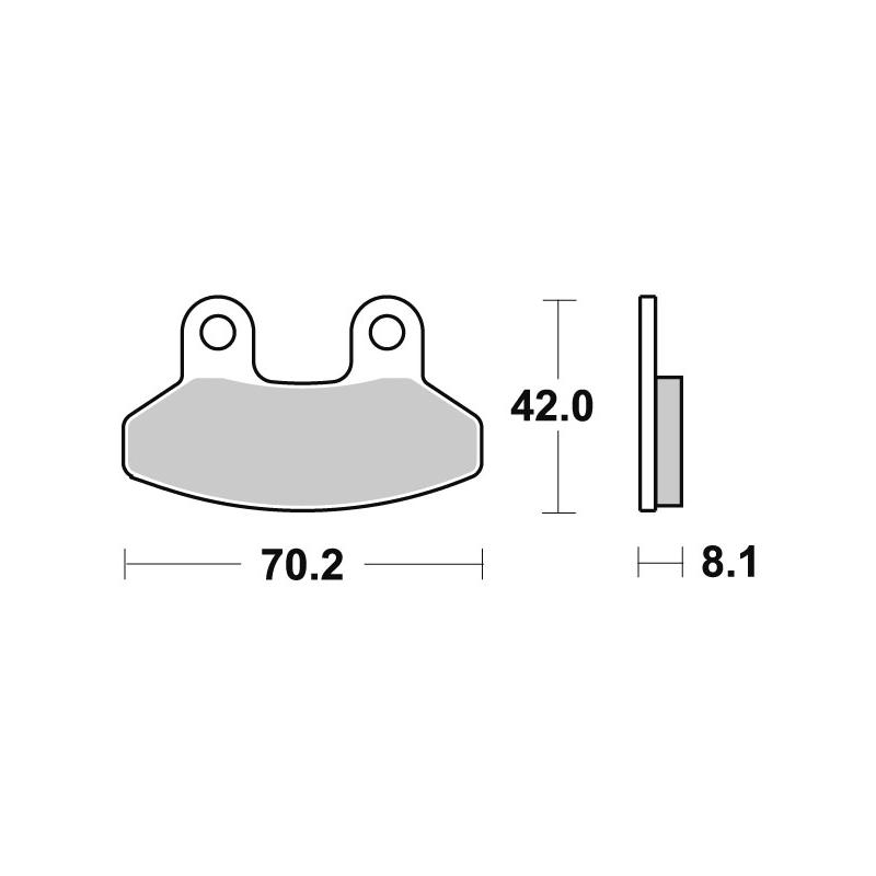 Plaquettes de frein SBS carbone tech 178CT