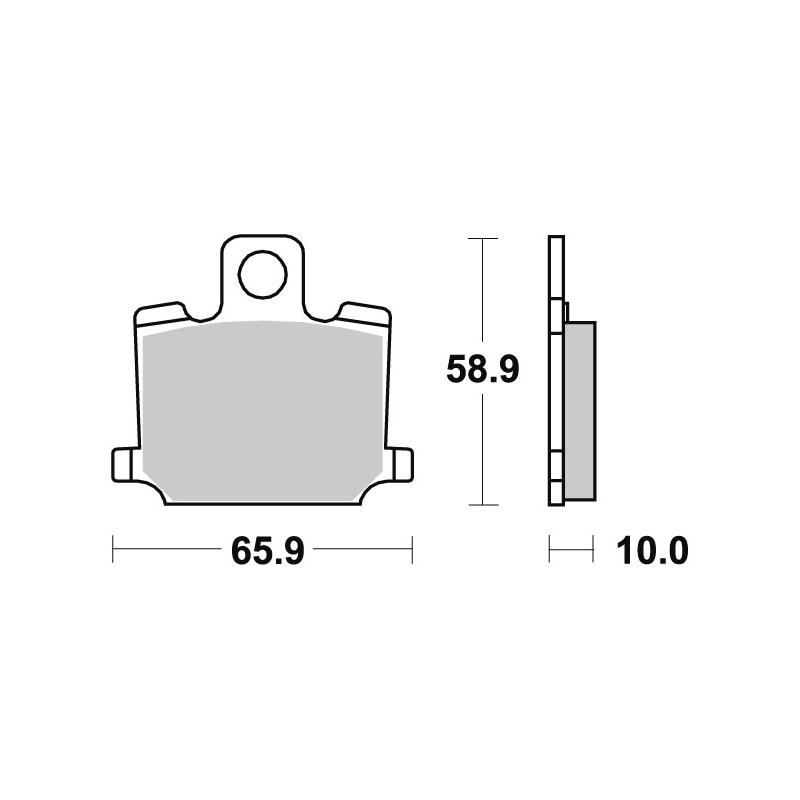 Plaquettes de frein SBS céramique 535HF