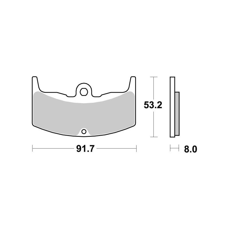 Plaquettes de frein SBS céramique 552HF