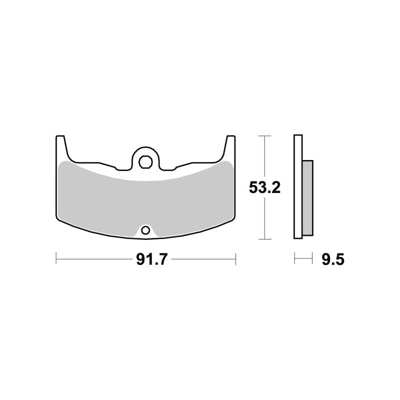 Plaquettes de frein SBS céramique 571HF
