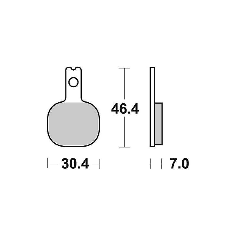Plaquettes de frein SBS céramique 655HF pour étrier ISR 4 pistons 22