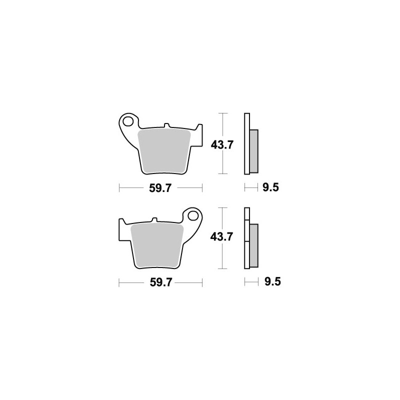 Plaquettes de Frein SBS - CÃ©ramique - 777HF