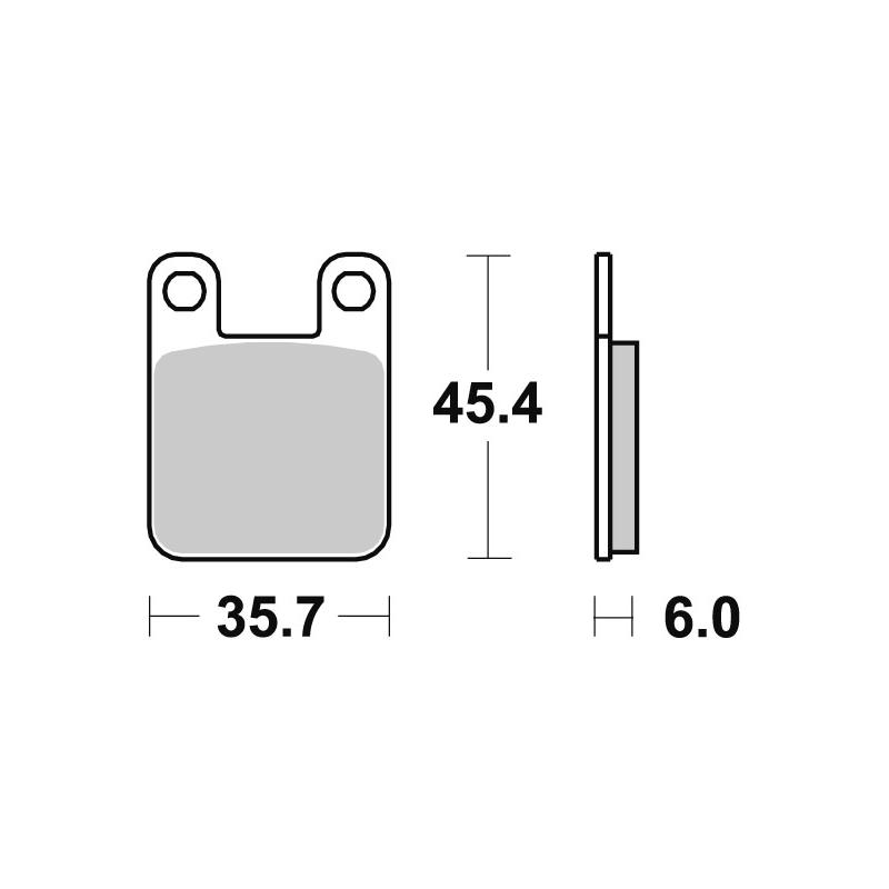 Plaquettes de Frein SBS - métal fritté - 559RSI