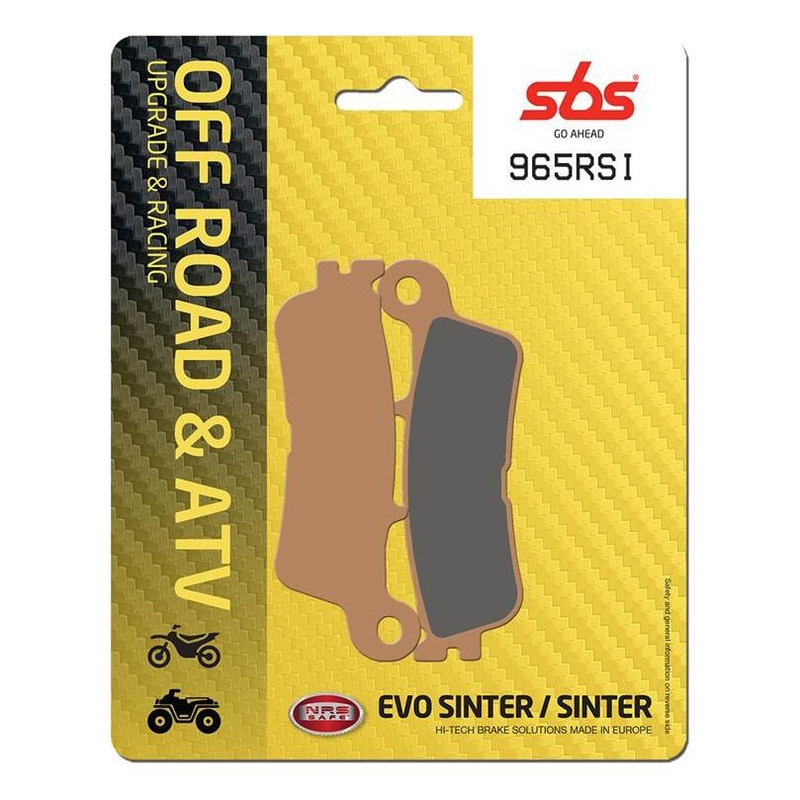 Plaquettes de Frein SBS â   Sinter â   965RSI