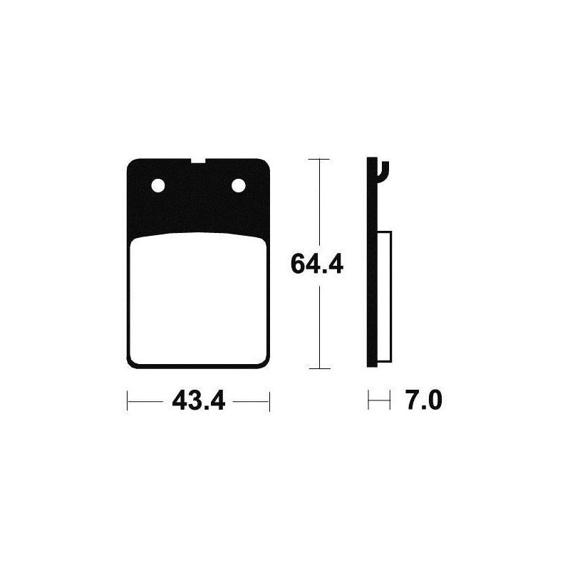 Plaquettes de frein Tecnium MA105 organique