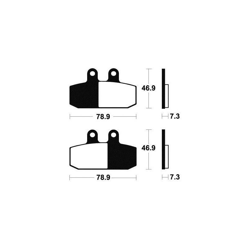 Plaquettes de frein Tecnium MA293 organique