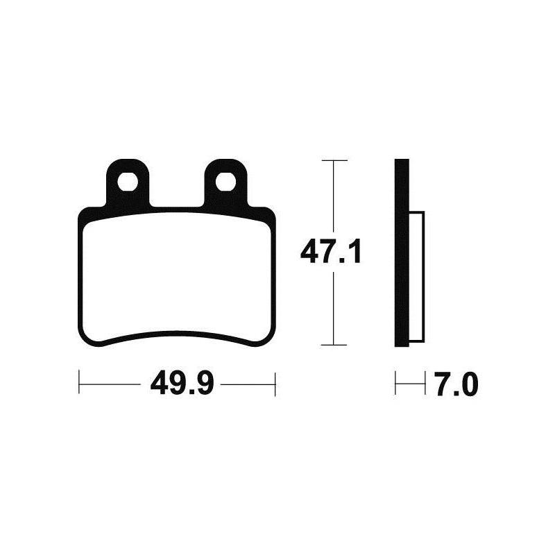 Plaquettes de Frein Tecnium - Organique - ME273