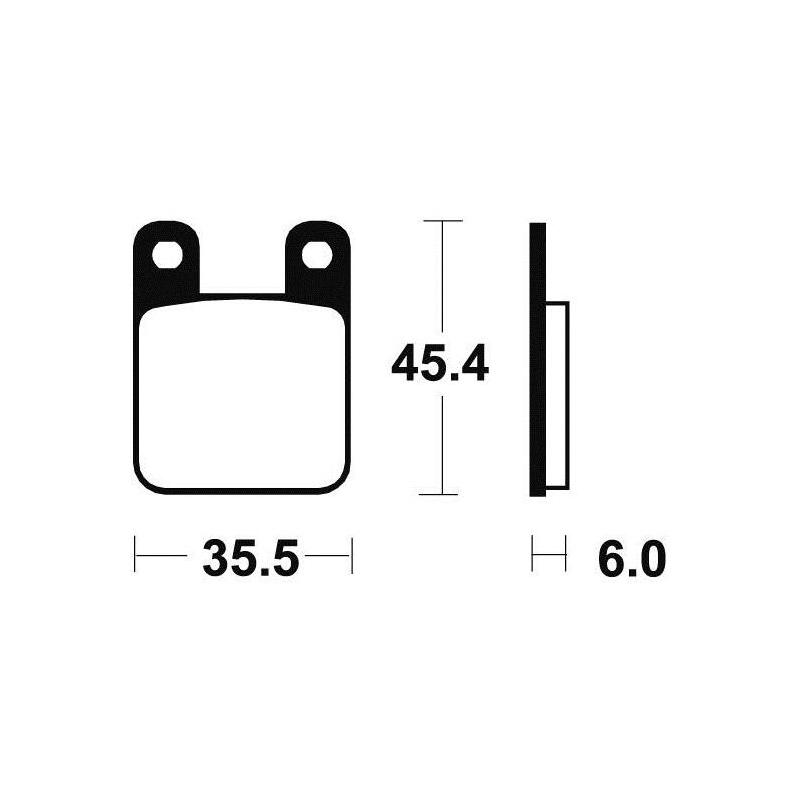 Plaquettes de Frein Tecnium - Organique - ME59