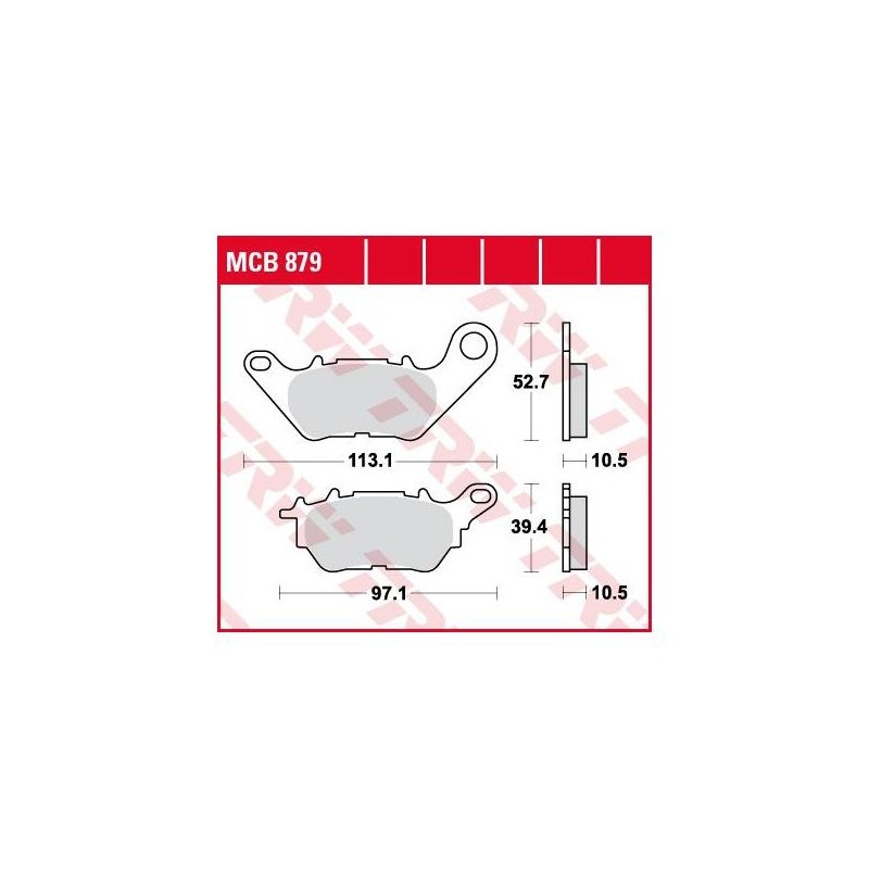 Plaquettes de frein TRW organique MCB879