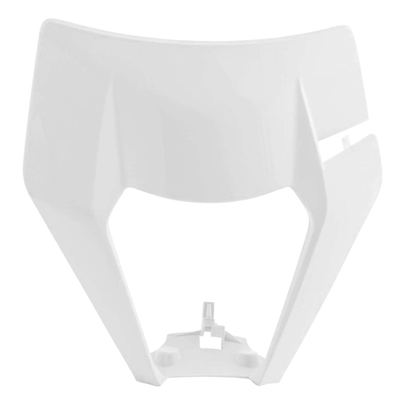 Plastique Plaque Phare POLISPORT Type Origine Blanc - KTM EXC / EXCF 20-23