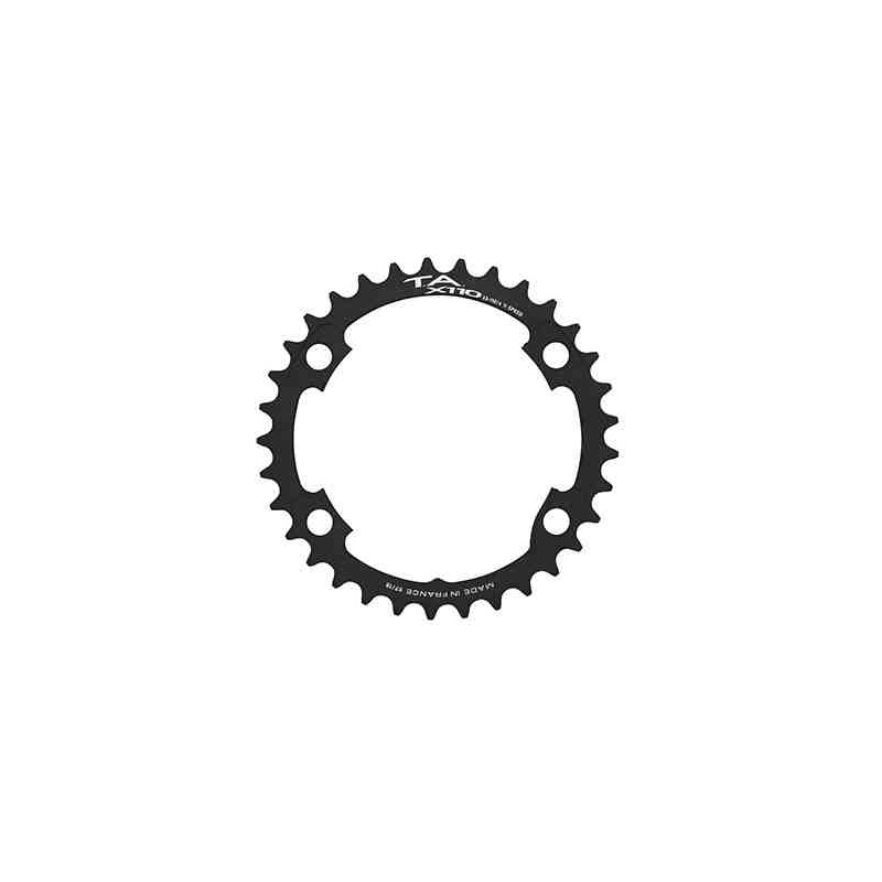 Plateau vélo de route Ta 2x11v (33 à 44 dents) intérieur noir Diam 110mm