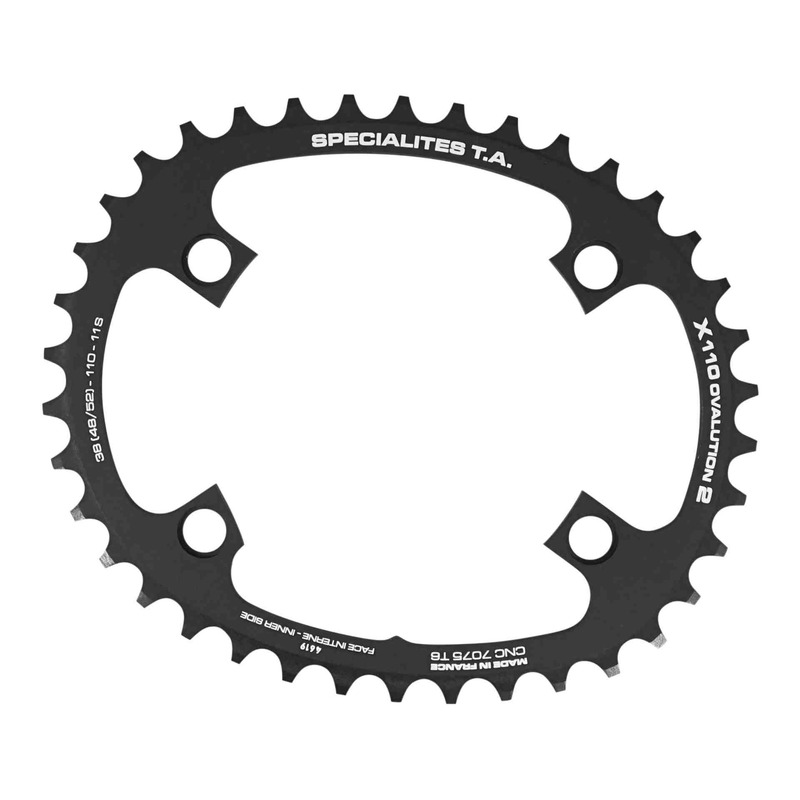 Plateau vélo de route Ta Ovalution2 2x11v (34 à 42 dents) intérieur