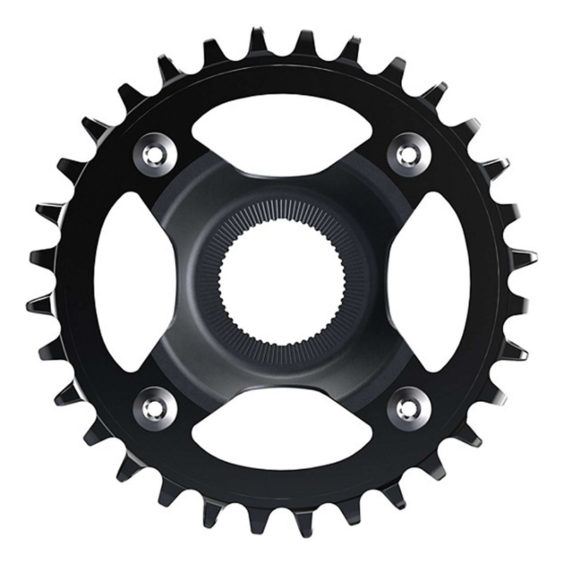 Plateau Vélo Électrique Shimano CR-EM800 Mono-Plateau 32 Dents Noir
