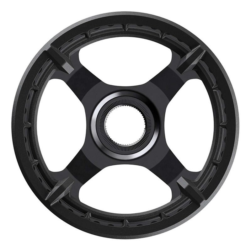 Plateau vélo électrique Shimano CR-ET600 Mono-Plateau 38 dents Simple Protège Chaîne Noir