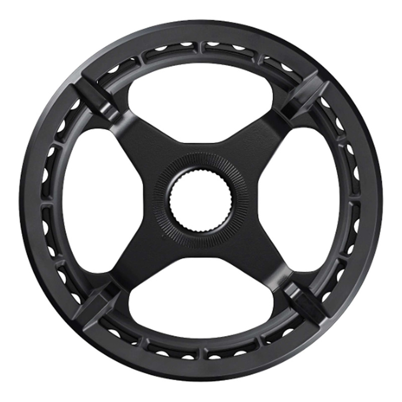 Plateau Vélo Électrique Shimano SM-CRE50 Mono-Plateau Simple Protège Chaîne Noir