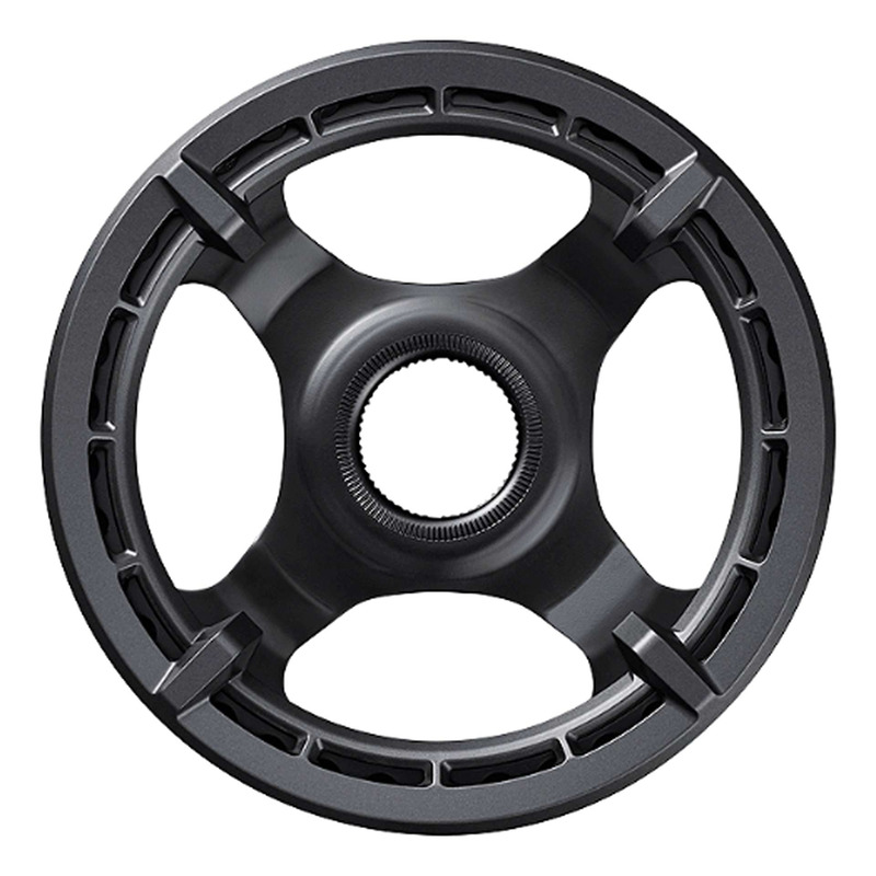 Plateau Vélo Électrique Shimano SM-CRE61 Mono-Plateau Double Protège Chaîne Noir
