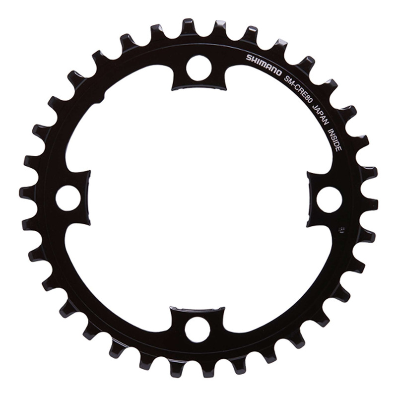 Plateau VTT Électrique Shimano SM-CRE80 Mono-Plateau pour 10/11 Vitesses Sans Étoile Noir