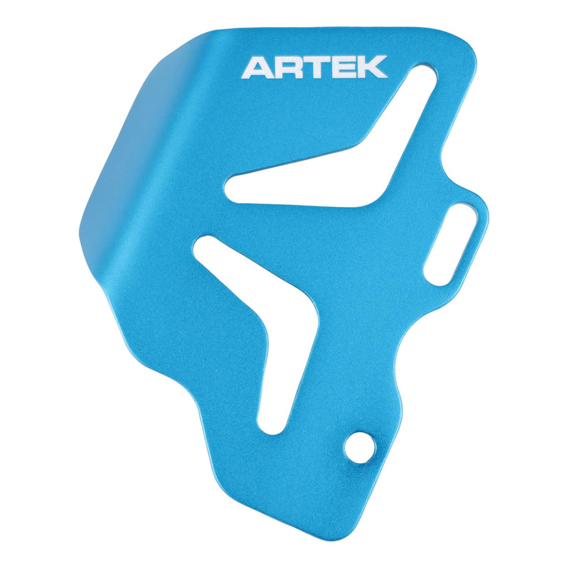 Platine de protection bleu pour les maîtres cylindres de frein arrière Artek