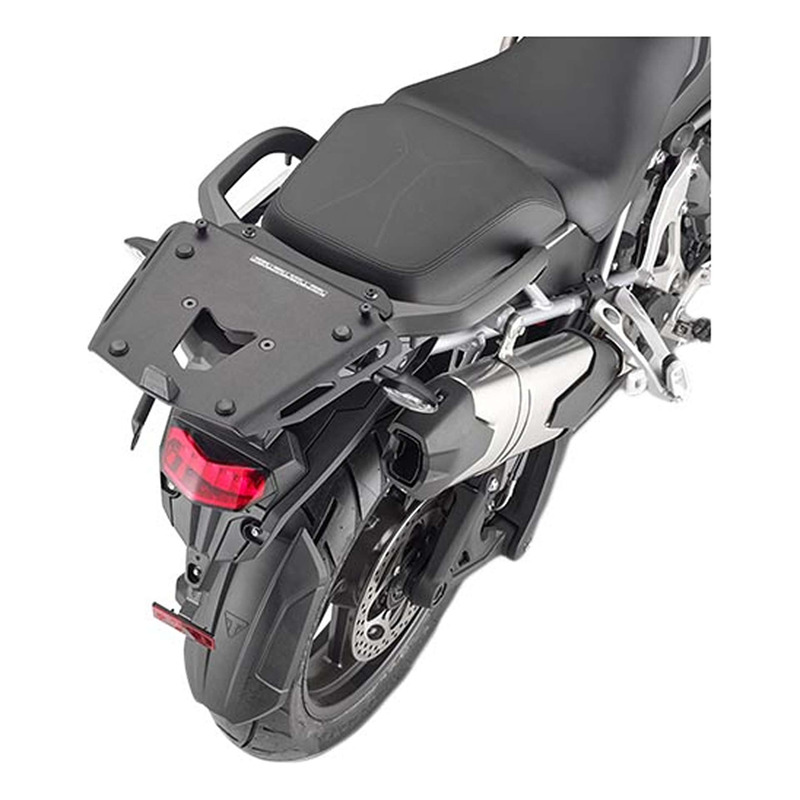 Platine top case Kappa Monokey en aluminium noir Triumph Tiger 1200 GT