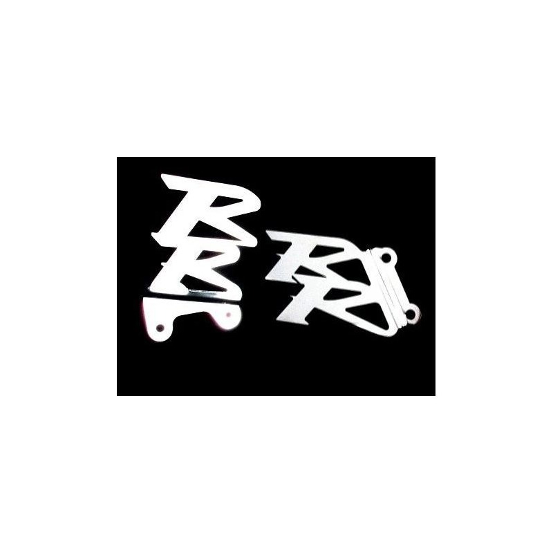 Platines de repose pieds Brazoline logo RR pour Honda cbr 1000 rr 04-0