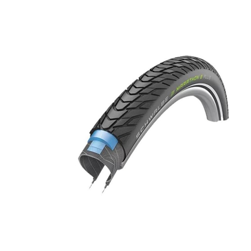 Pneu vélo City/VAE Schwalbe Marathon E-Plus 700x38 TR noir