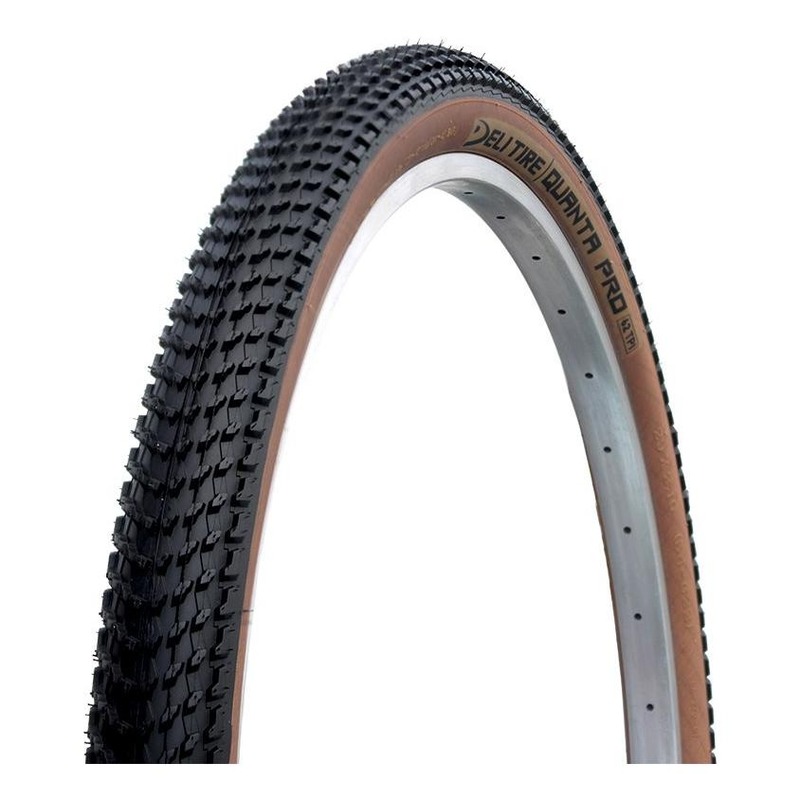 Pneu vélo Deli Quanta SA270 26x2.10" TS noir/marron