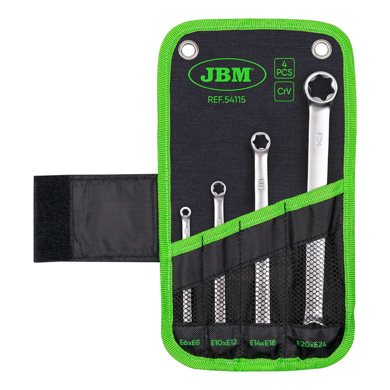 Pochette de 4 clés torx plates JBM