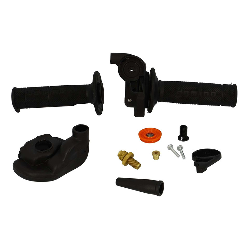 PoignÃ©e de gaz Domino HR Cross avec revÃªtements gauche et droit