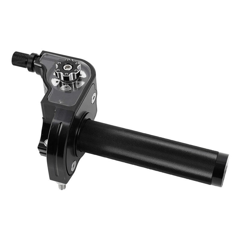 Poignée de gaz alu Tirage rapide noir  Replay